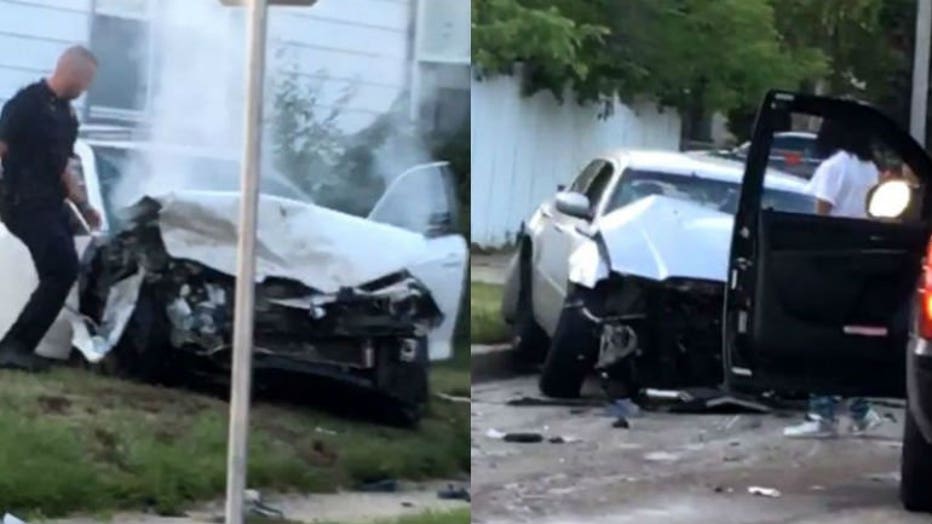 Crash at Sherman & Fairmount