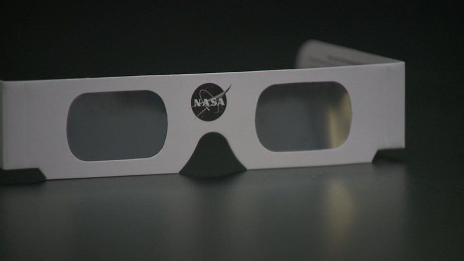 Special glasses to view solar eclipse