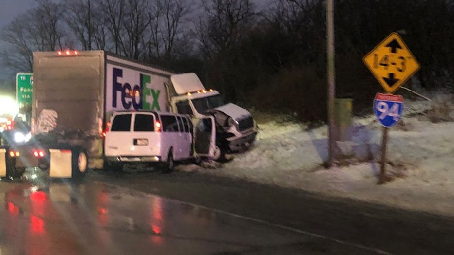 Traffic incident on westbound I-94 near Miller Park