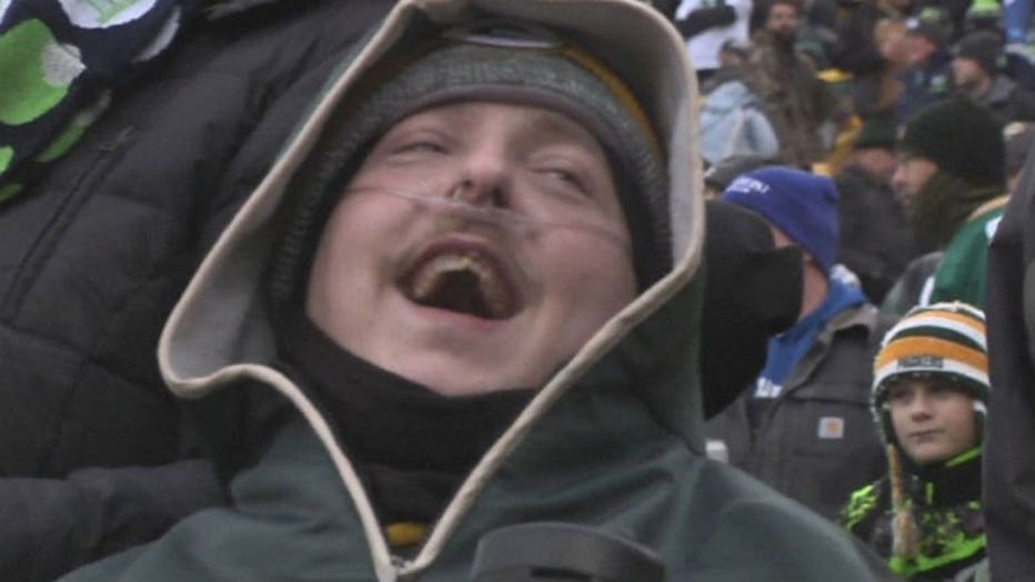 Josh McCall at Lambeau Field (PHOTO: WLUK)