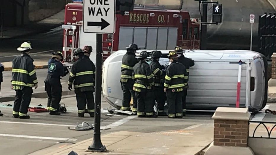 Crash near 10th and Michigan