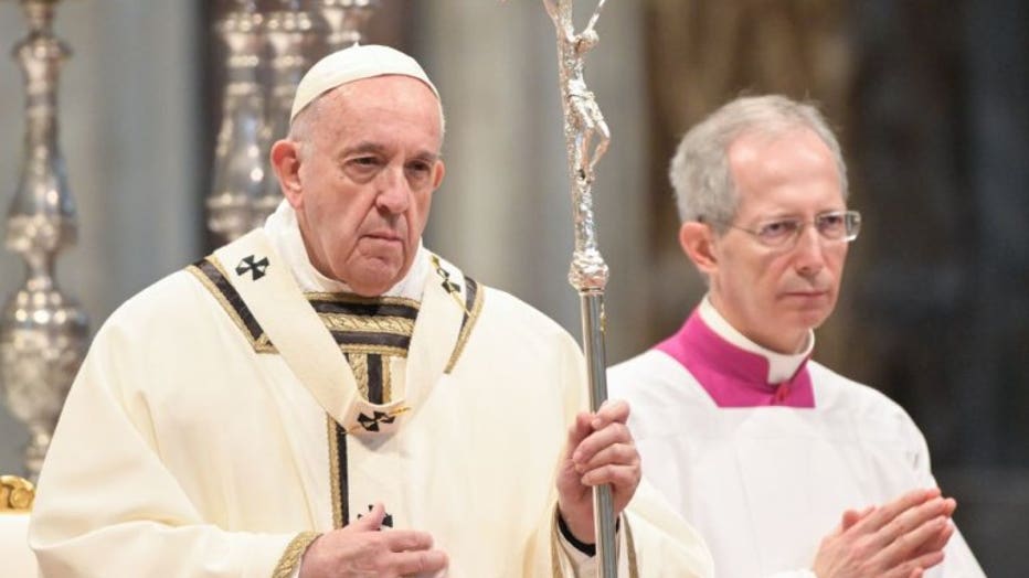 Pope Francis Celebrates Holy Thursday Ahead Of Foot-washing Ritual