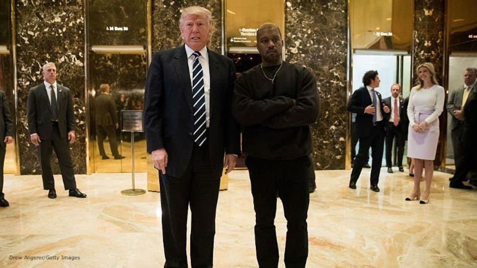 President-elect Donald Trump and Kanye West