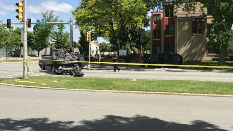 Crash near 17th and Highland in Milwaukee