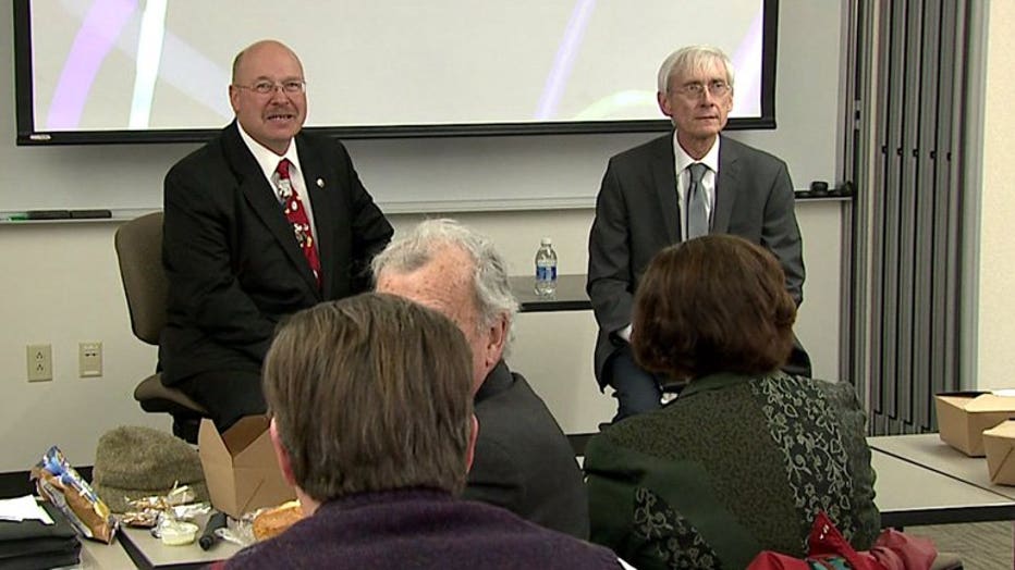 Lowell Holtz, Tony Evers