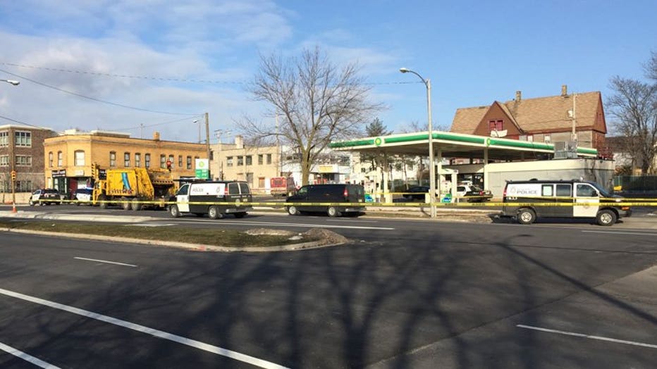 Homicide at gas station near 26th & Lisbon