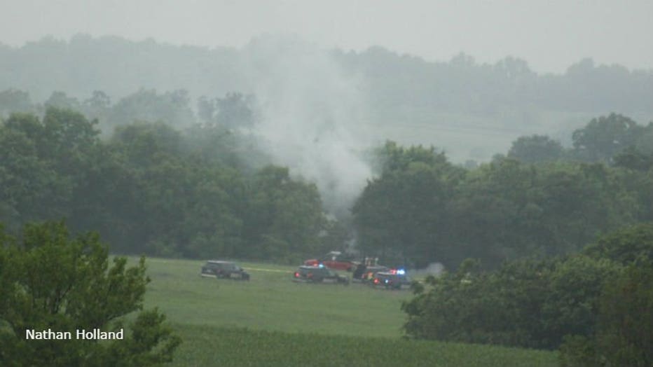 Green County plane crash (PHOTO: Nathan Holland)