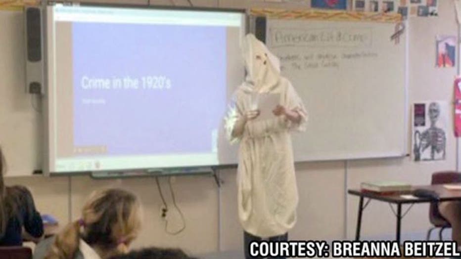 Outrage after student wore KKK costume in class: Can't believe