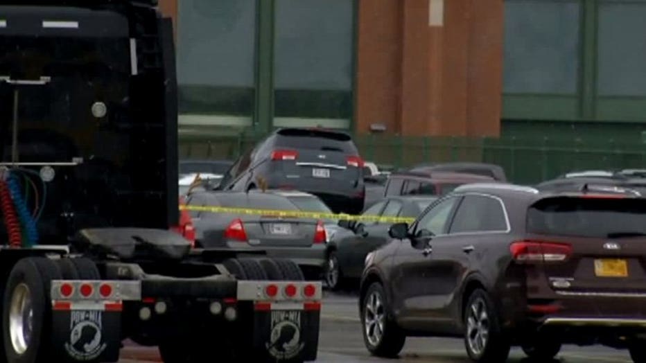 Incident at Lambeau Field parking lot