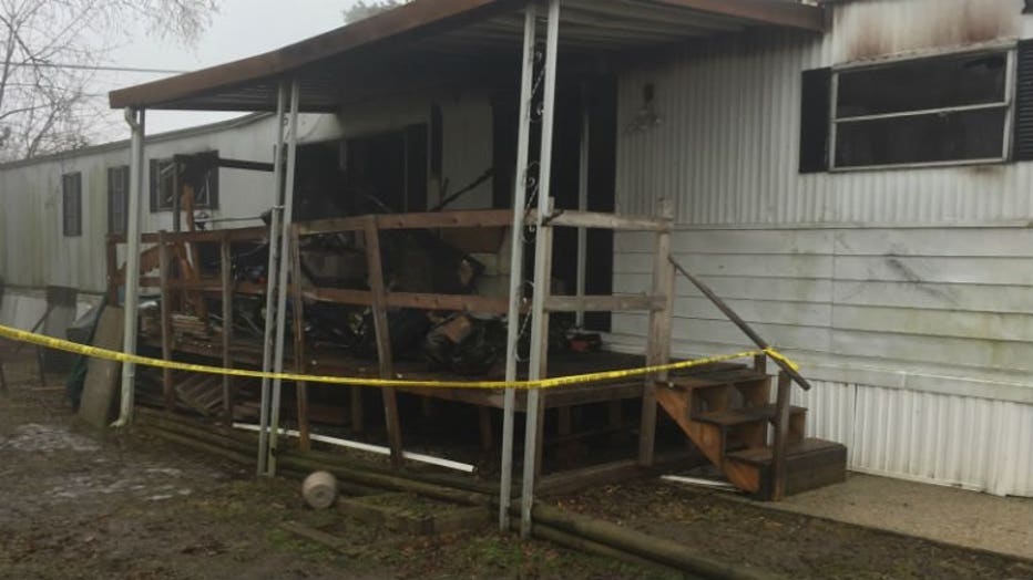 Mobile home fire near 27th Street and College Avenue