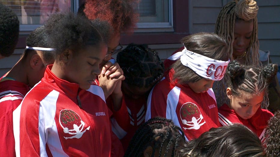 Peace rally near 44th and Locust in Milwaukee