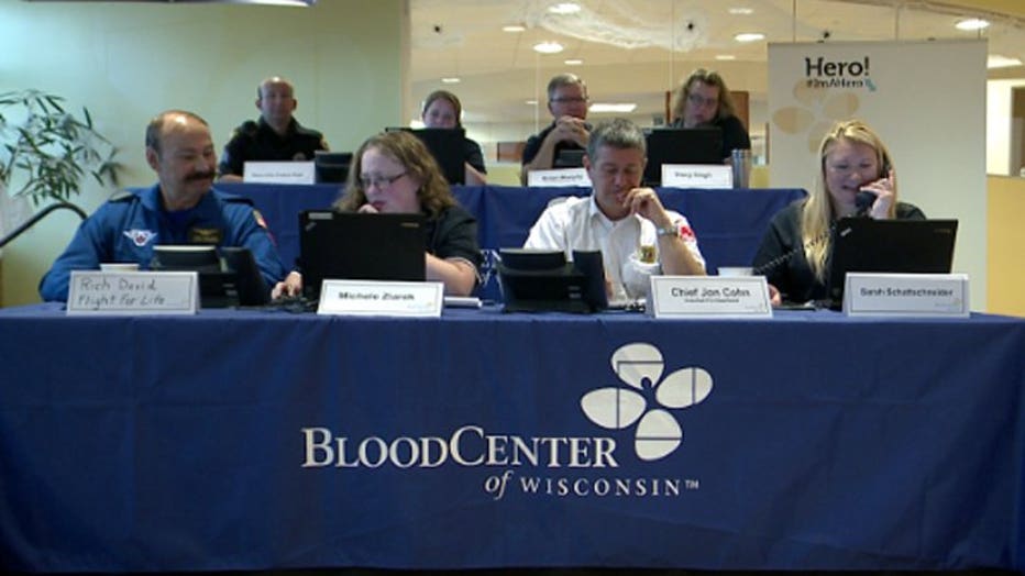 BloodCenter of Wisconsin phone bank