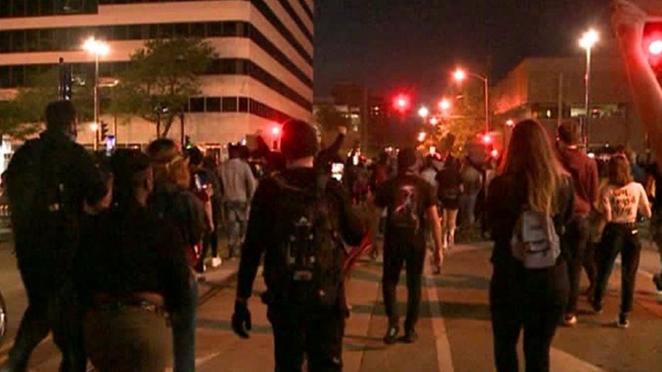 Protests remain peaceful overnight in Milwaukee