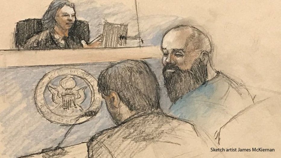 Jeremy Ryan courtroom sketch