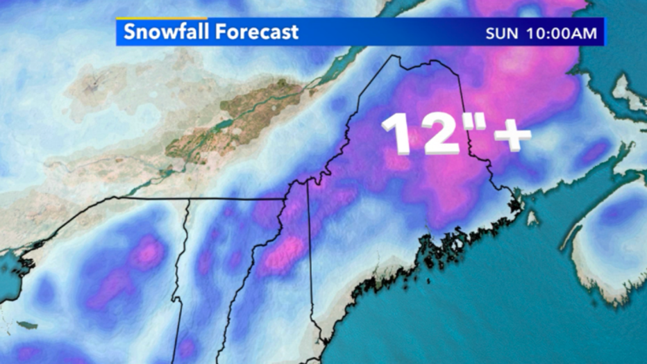 12+ Inches Of Snow Expected In Maine This Weekend, Wisconsin To See ...