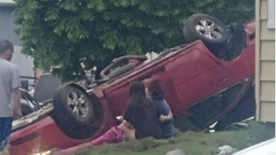 Crash near 14th and Wisconsin in Sheboygan
