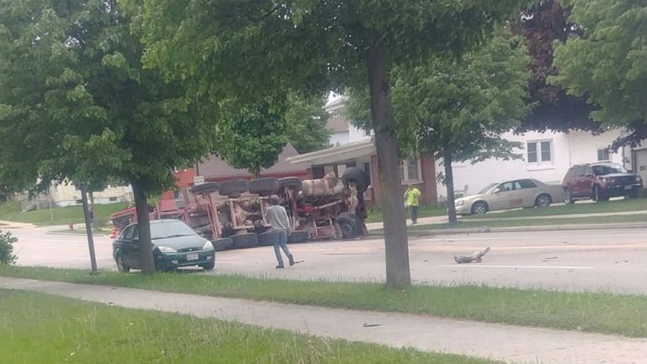 Crash near 14th and Wisconsin in Sheboygan