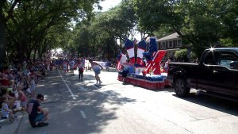 Sea of red, white and blue Wauwatosa's Fourth of July parade is 1 of