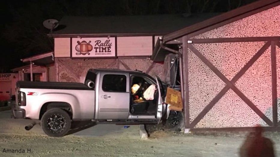 Driver strikes transformer box, bar in West Bend (PHOTO: Amanda H.)