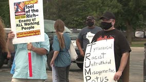 'Not welcome in this town:' Protesters aim to drown out President Trump in Oshkosh