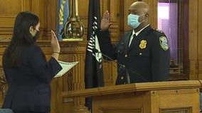 Assistant Chief Michael Brunson sworn-in as acting Milwaukee Police Chief