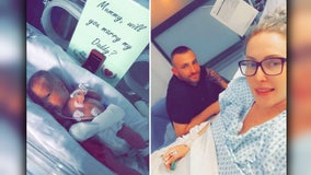 Premature baby 'helps' dad propose to mom from hospital incubator