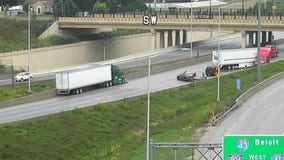 Traffic Alert: Jackknifed semi shuts down northbound I-94 tunnel to go west to I-43