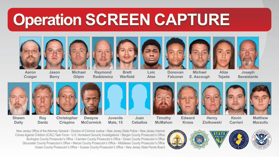 21 arrests made in NJ child sexual exploitation sweep