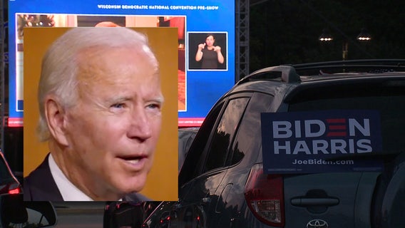 'Energy we've been missing:' Drive-in DNC watch party held at Milwaukee County Zoo