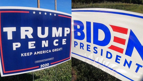 'Just be kind:' President Trump, Joe Biden campaign signs, flags vandalized in Waukesha County