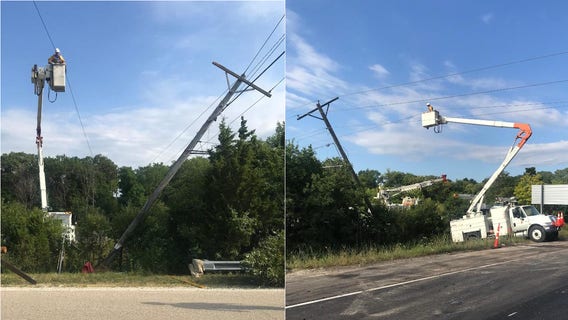 We Energies: 'Construction incident' led to snapped power pole, causing outage impacting 2K+