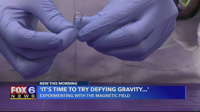 Defying gravity: Experimenting with the magnetic field using magnets, fishing wire