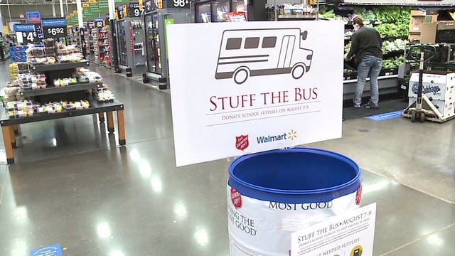 The Salvation Army joins forces with Walmart to 'Stuff the Bus' for kids in need