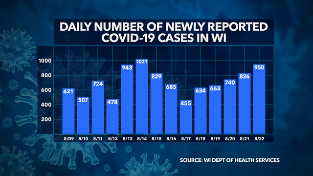 DHS: 70K+ confirmed COVID-19 cases in Wisconsin; 60K+ recovered, 1,081 deaths