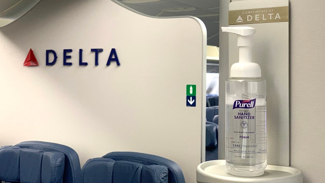 Delta becomes first airline to install hand sanitizer stations on planes