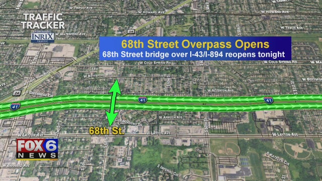 Upcoming closures scheduled on I-94 through Marquette Interchange, e 68th Street overpass reopening