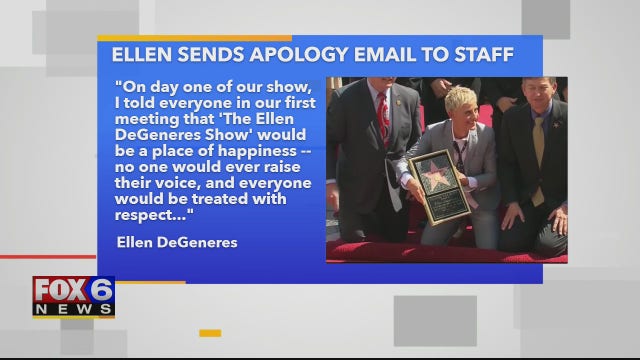 Ellen DeGeneres speaks out for 1st time after allegations of toxic environment on her show