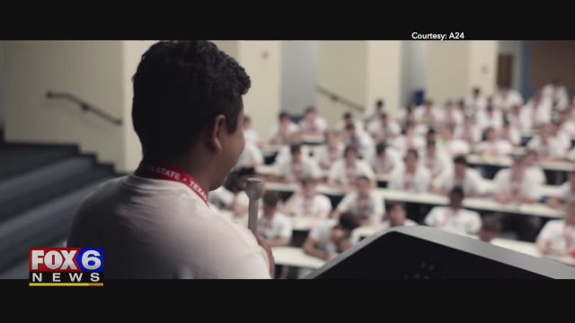 Gino talks to young men featured in 'Boys State' documentary