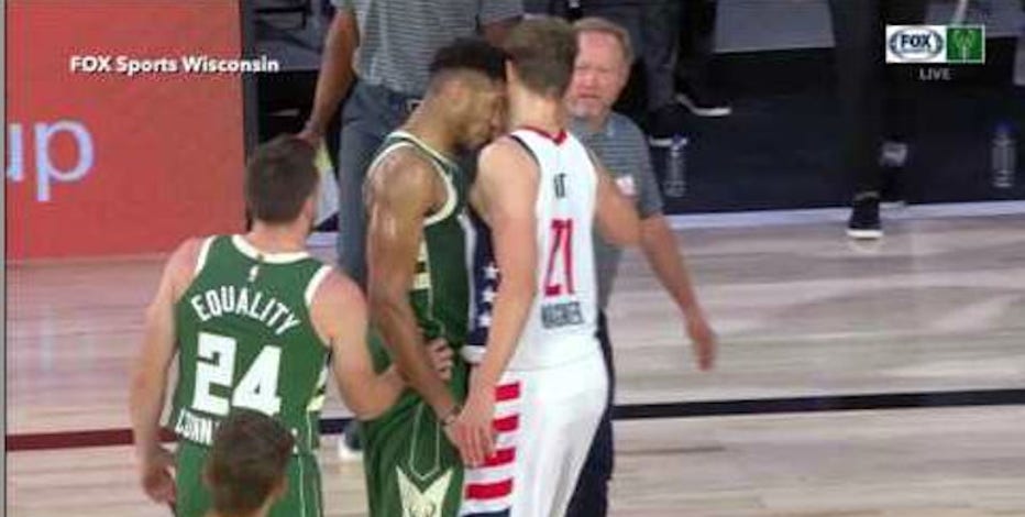 Watch: Giannis Antetokounmpo ejected for headbutting Wizards player