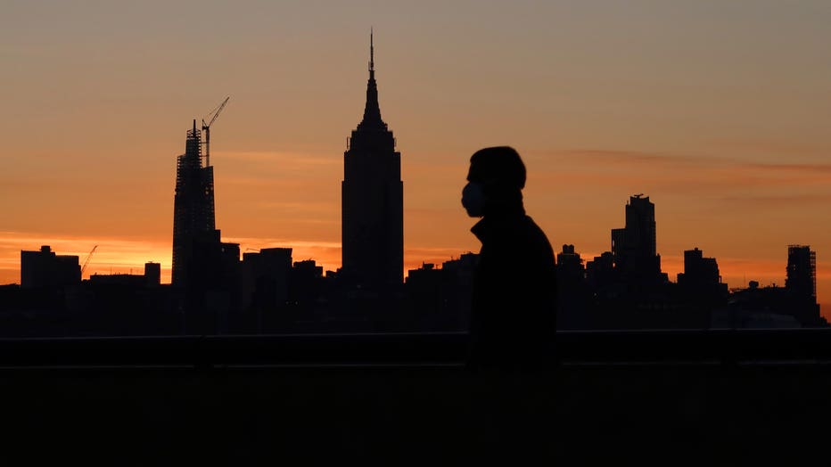 Sunrise in New York City