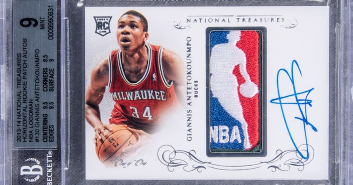 NBAカード ヤニス・アデトクンポ ルーキー パッチ サイン シワあり d3afffb889d0474cb9d139e6befbff