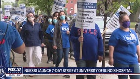 Over 800 nurses begin strike at Chicago hospital