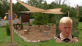 New Berlin teen creates outdoor COVID classroom for Eagle Scout project