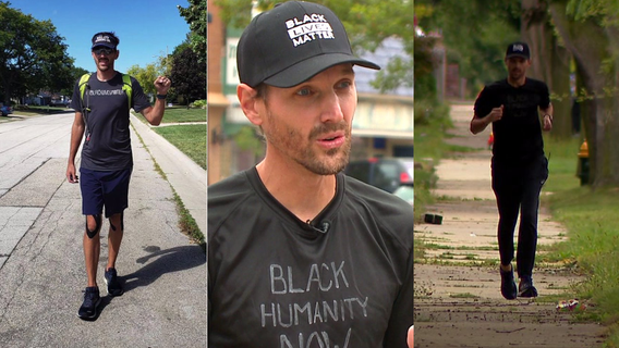 'Lift their voices:' Racine alderman makes 200-mile trek to support BLM