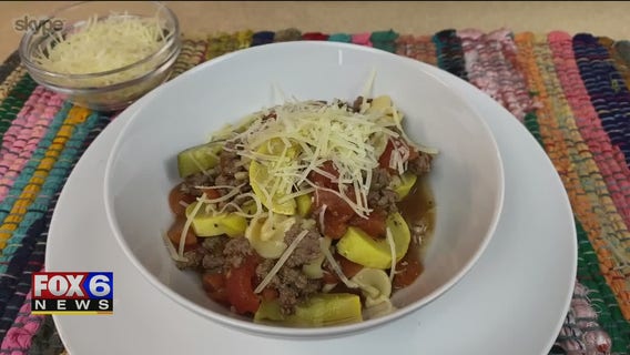 See how to make Ground Beef and Pasta Skillet Primavera 