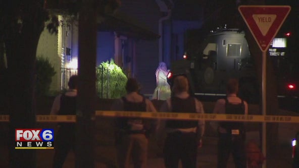 Vigil held for Milwaukee police members