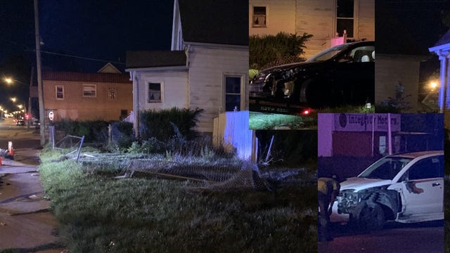 Police investigate 2-vehicle crash in Milwaukee, electrical pole struck