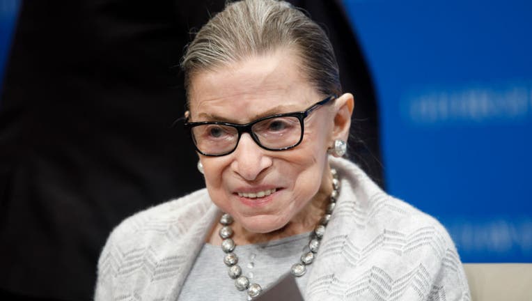 WASHINGTON, DC - SEPTEMBER 12: Supreme Court Justice Ruth Bader Ginsburg delivers remarks at the Georgetown Law Center on September 12, 2019, in Washington, DC. Justice Ginsburg spoke to over 300 attendees about the Supreme Court's previous term. (Photo by Tom Brenner/Getty Images)