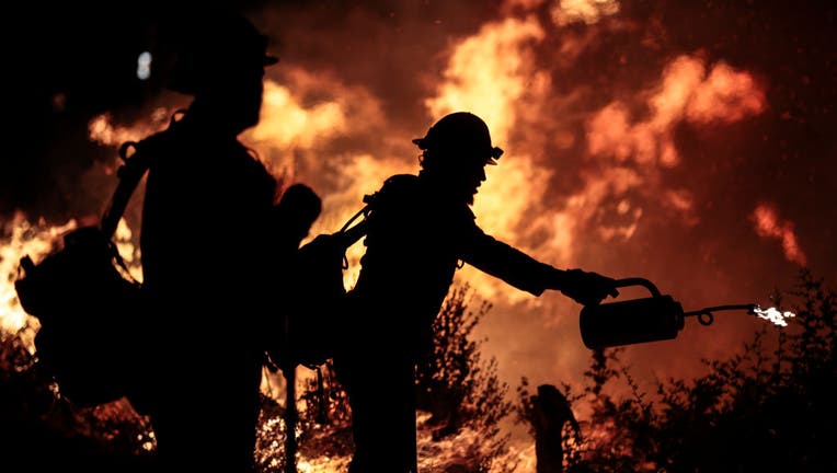 Bobcat Fire burns in Angeles National Forest