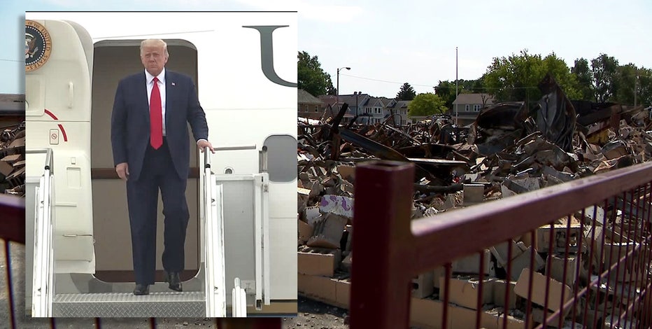 Wisconsin Democrats accuse President Trump of using Kenosha trip as photo-op
